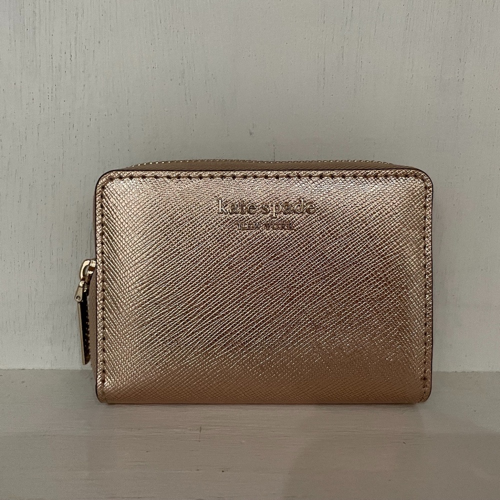 Kate Spade Spencer Zip Cardholder (Rose Gold)